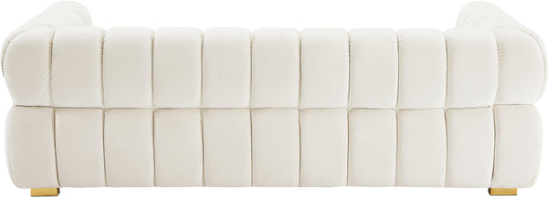 Gwen Cream Velvet Sofa