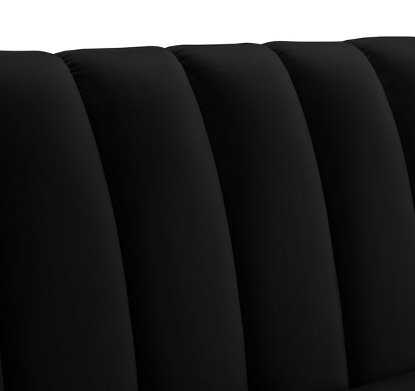 Dixie Black Velvet Chair