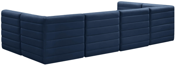 Quincy Navy Velvet Modular Sectional