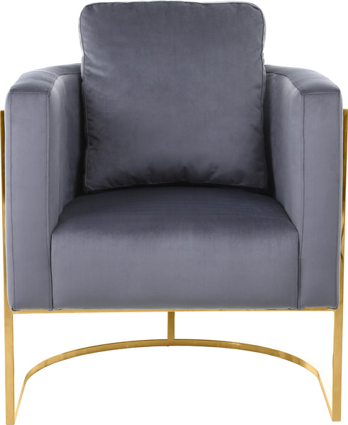 Casa Grey Velvet Chair