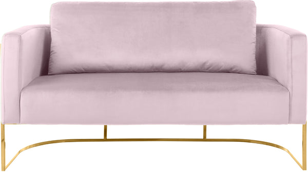 Casa Pink Velvet Loveseat