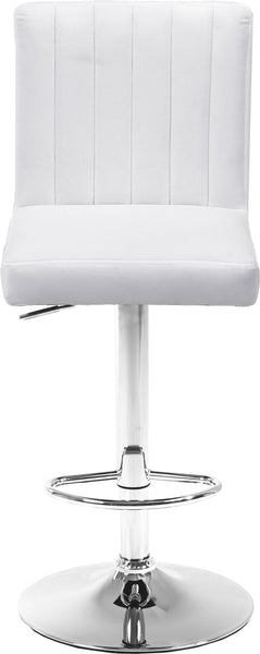 Joel White Velvet Adjustable Stool