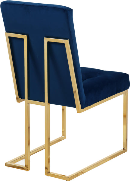 Pierre Navy Velvet Dining Chair