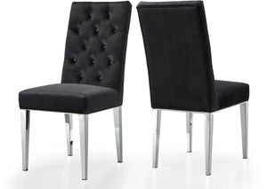 Juno Black Velvet Dining Chair image