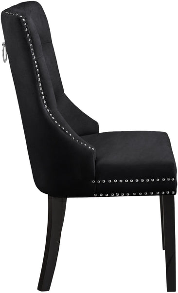 Nikki Black Velvet Dining Chair