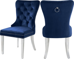 Carmen Navy Velvet Dining Chair image