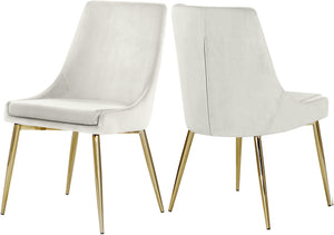 Karina Cream Velvet Dining Chair image