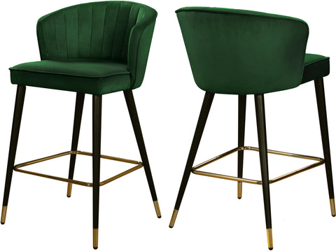 Cassie Green Velvet Stool image