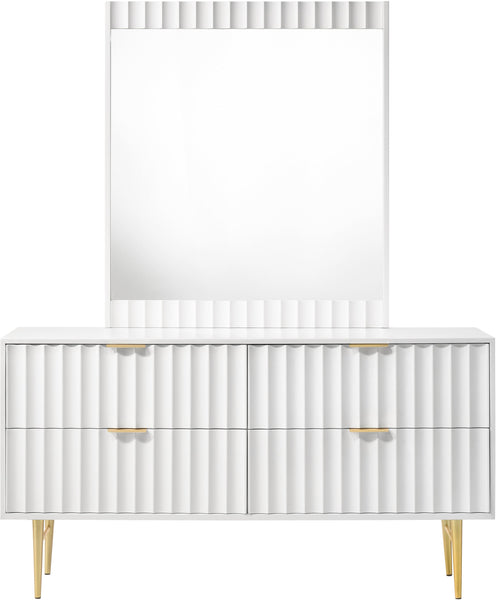 Modernist White Gloss Dresser