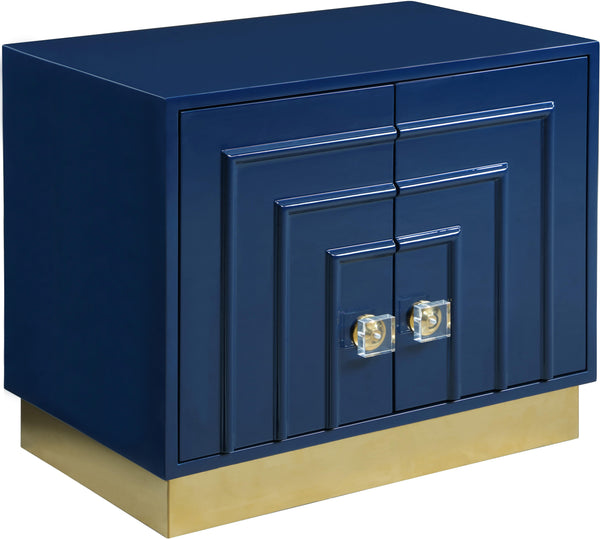 Cosmopolitan Navy Lacquer Side Table