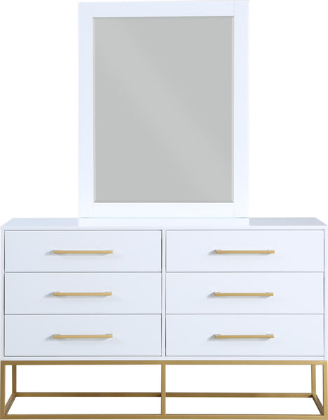 Maxine White / Gold Dresser