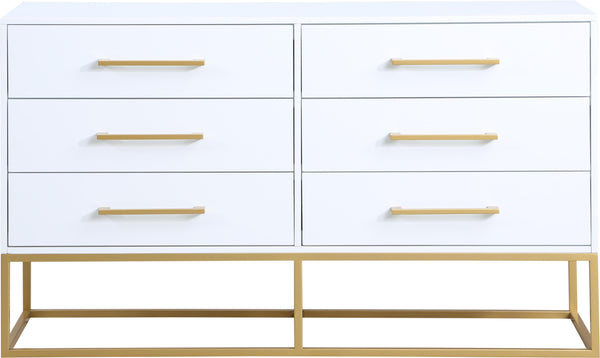 Maxine White / Gold Dresser