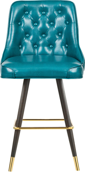 Portnoy Teal Faux Leather Counter/Bar Stool