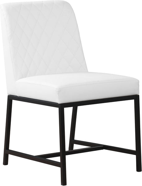 Bryce White Faux Leather Dining Chair