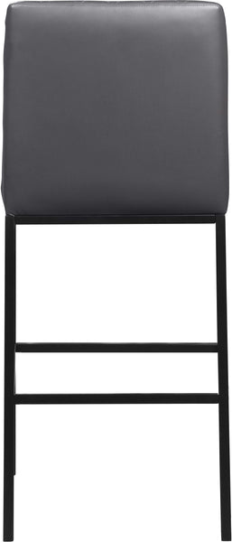 Bryce Grey Faux Leather Stool