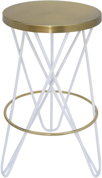 Mercury White / Gold Counter Stool image