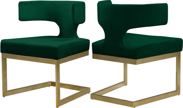 Alexandra Green Velvet Dining Chair image