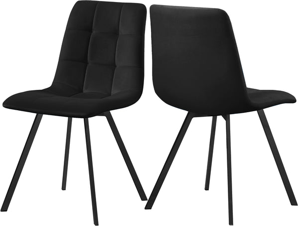 Annie Black Velvet Dining Chair