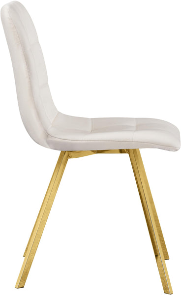 Annie Cream Velvet Dining Chair