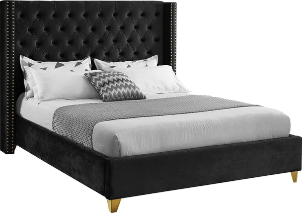 Barolo Black Velvet Full Bed