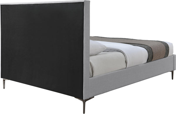 Hunter Grey Linen Queen Bed