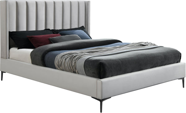 Nadia Cream Velvet King Bed