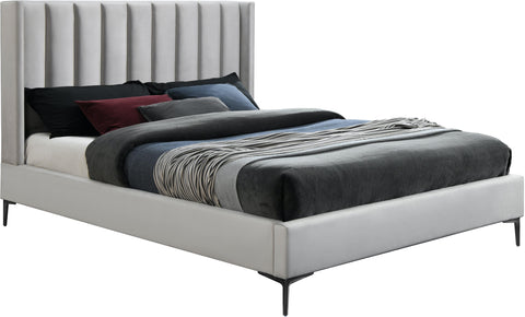 Nadia Cream Velvet King Bed