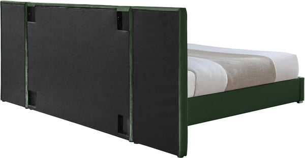 Pablo Green Velvet King Bed