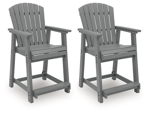 Sanctuary Beach Outdoor Counter Height Bar Stool (Set of 2)