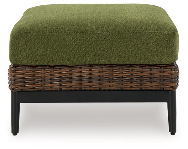 Horizon Hall Outdoor Ottoman with Cushion