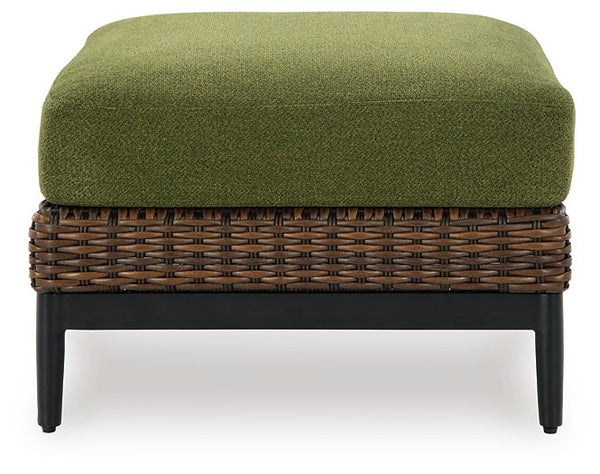 Horizon Hall Outdoor Ottoman with Cushion