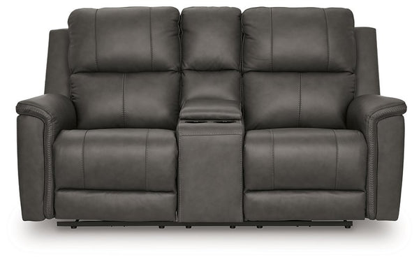 Bleckley Power Reclining Loveseat with Console