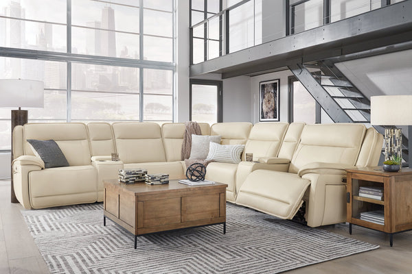 Double Deal Reclining Sectional with 2 Consoles