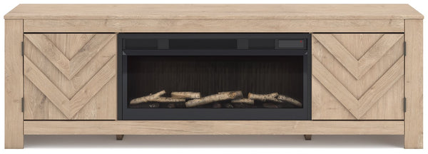 Cayboni 71" TV Stand with Electric Fireplace