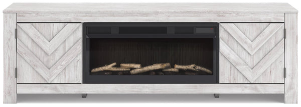 Cayboni 71" TV Stand with Electric Fireplace