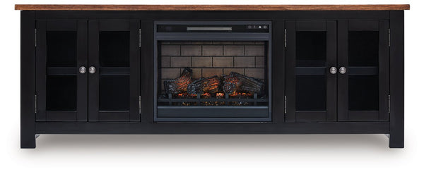Wildenauer 76" TV Stand with Electric Fireplace