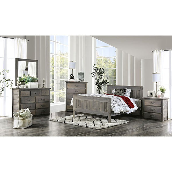 Rockwall Bed Grey & White