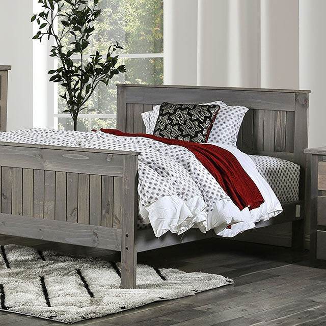 Rockwall Bed Grey & White