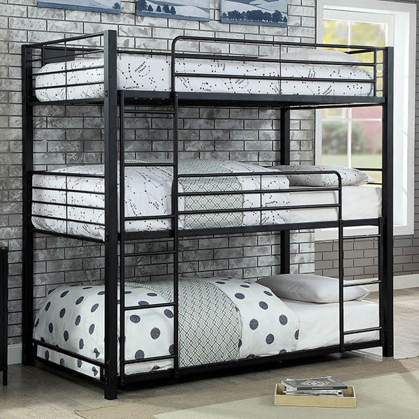 Olga I Antique Black Full/Full Bunk Bed