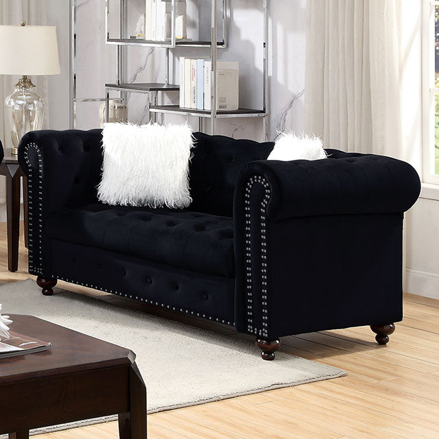 Giacomo Loveseat Black