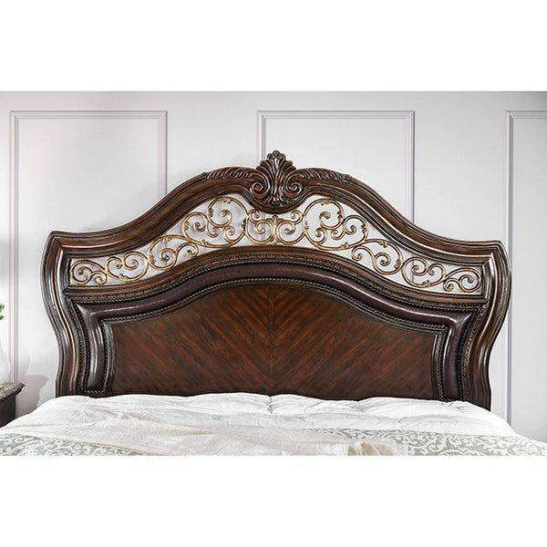 Menodora Brown Cherry Cal.King Bed