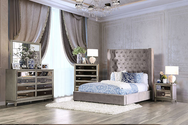 Rosabelle Bed Black, Grey, & Ivory