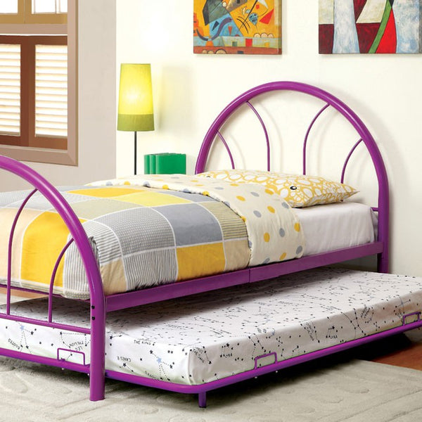 Rainbow Full Bed Black, White, Silver, Black, & Green
