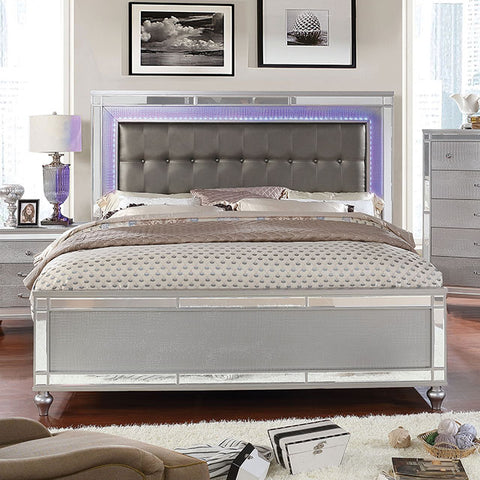 Brachium Queen Bedroom Set Silver