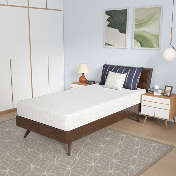 Nasturtium 8" Twin Bamboo Charcoal Infused Memory Foam