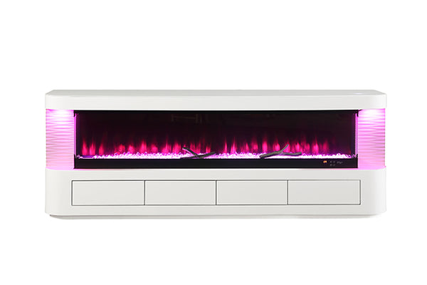 Luken 71" TV Stand w/ Electric Fire Place