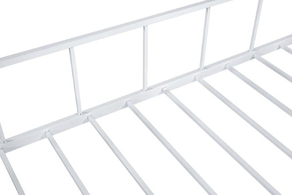 Rhonda Twin Loft Bed White, Silver, & Black