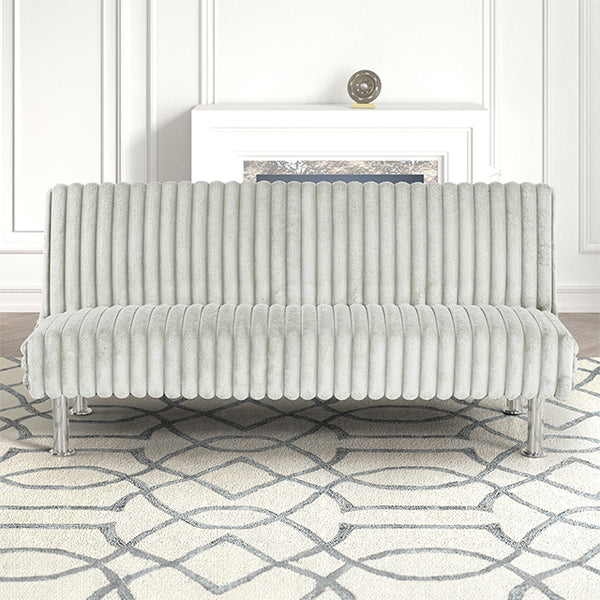 Hinwil Futon Sofa Bed Pink, Beige Grey, & Black