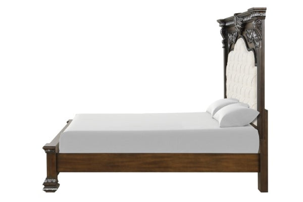 Promenade Bed Dark Brown & White