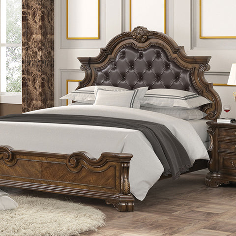 Leovanni 4 Pc Queen Bedroom Set Brown
